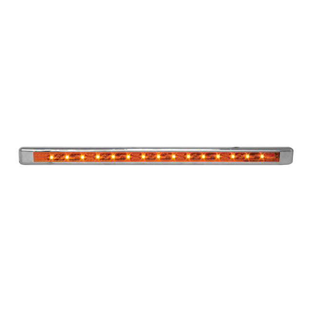 76120 Ultra Thin LED Light Bar 12" L, Amber Chocolate