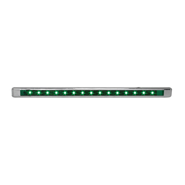 76123 Ultra Thin LED Light Bar 12" L, Green Dark Slate Gray