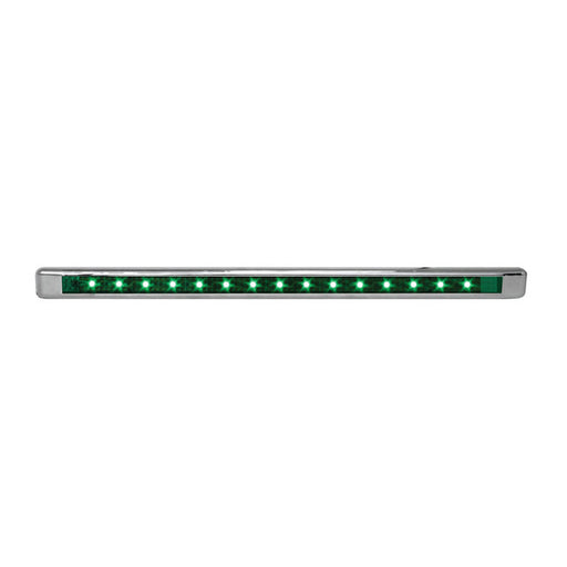 76123 Ultra Thin LED Light Bar 12" L, Green Dark Slate Gray