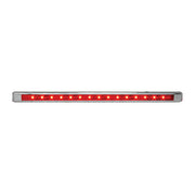 76125 Ultra Thin LED Light Bar 12" L, Red Firebrick