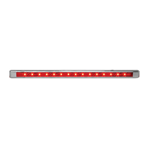 76125 Ultra Thin LED Light Bar 12" L, Red Firebrick