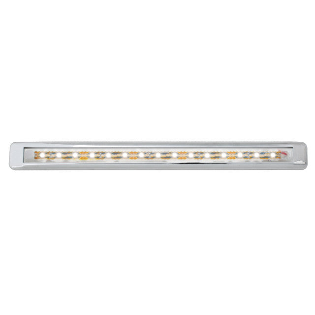 76127 Ultra Thin LED Light Bar 12" L, White/Clear Gray