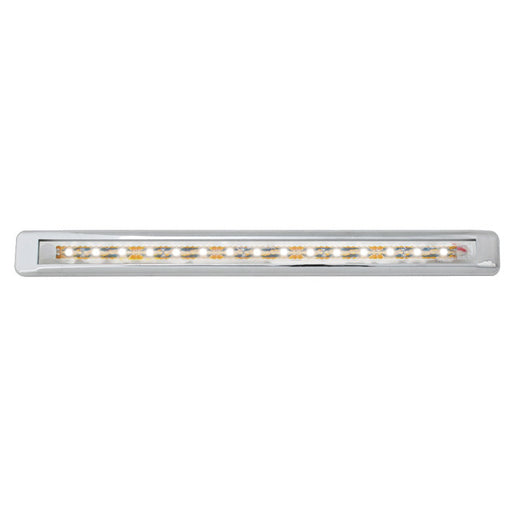 76127 Ultra Thin LED Light Bar 12" L, White/Clear Gray