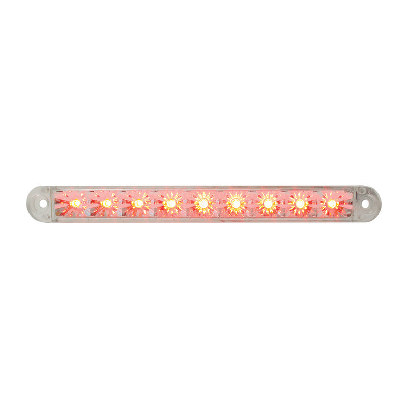 76143 Spyder Series 6-1/2" Dual Function LED Light Bar, Red/Clear Tan