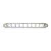 Light Gray 6-1/2" FLUSH MOUNT WHITE 9 LED LIGHT BAR, 3 WIRES