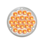 76151 Pearl Series 4" Sleeper LED Light with #1156 Plug, Amber/Clear 4" ROUND Tan