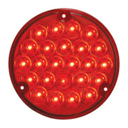 76152 Pearl Series 4" Sleeper LED Light with #1156 Plug, Red 4" ROUND Firebrick