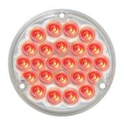 76153 Pearl Series 4" Sleeper LED Light with #1156 Plug, Red/Clear 4" ROUND Tan