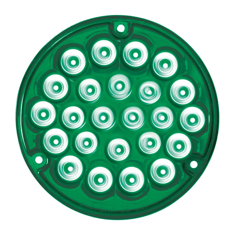 76156 Pearl Series 4" Sleeper LED Light with #1156 Plug, Green 4" ROUND Sea Green