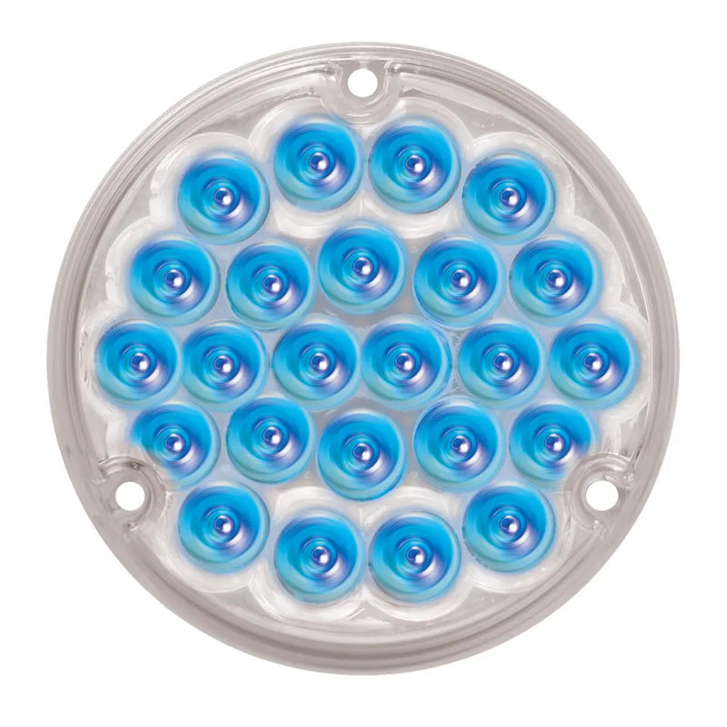 76157 Pearl Series 4" Sleeper LED Light with #1156 Plug, Blue/Clear 4" ROUND Gray