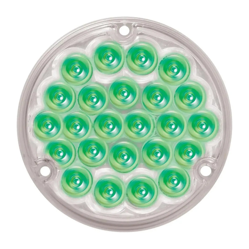 76158 Pearl Series 4" Sleeper LED Light with #1156 Plug, Green/Clear 4" ROUND Gray