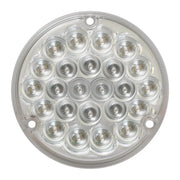 76151 Pearl Series 4" Sleeper LED Light with #1156 Plug, Amber/Clear 4" ROUND Dark Gray