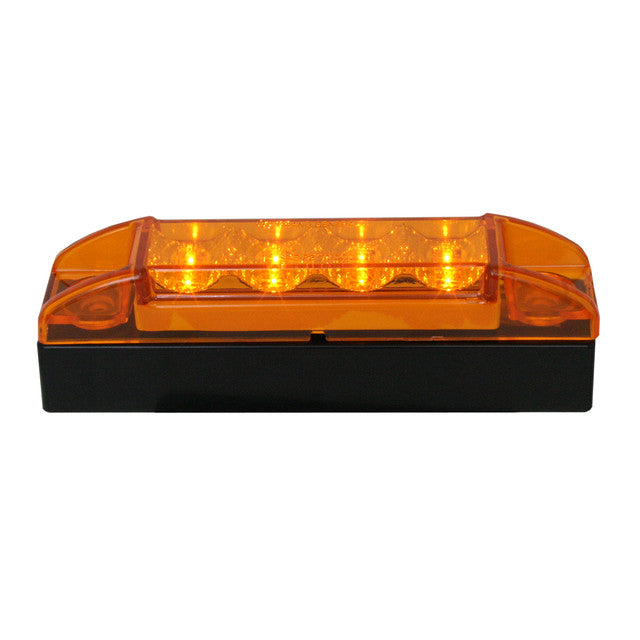 76160 Spyder Series Rectangular LED Light, Anber Black