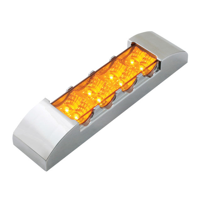 76170 Spyder Series Rectangular LED Light, Amber Gray