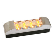 76171 Spyder Series Rectangular LED Ligh, Amber/Clear Tan