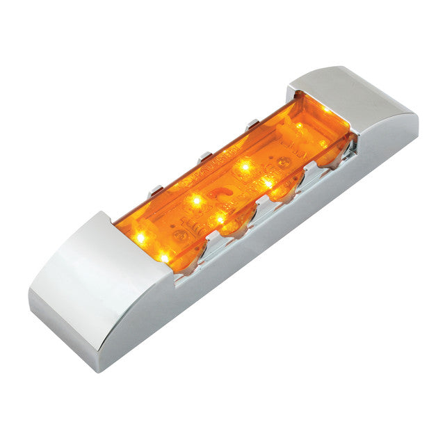 76180 Rectangular Wide Angle LED Light, Amber LED Rectangular Light Gray