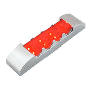 76182 Rectangular Wide Angle LED Light, Red Gray
