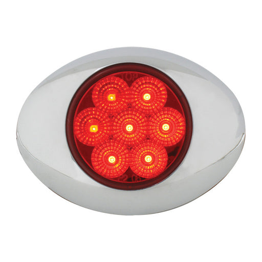 76197 Spyder Series Small Low Profile LED Light, Red Firebrick