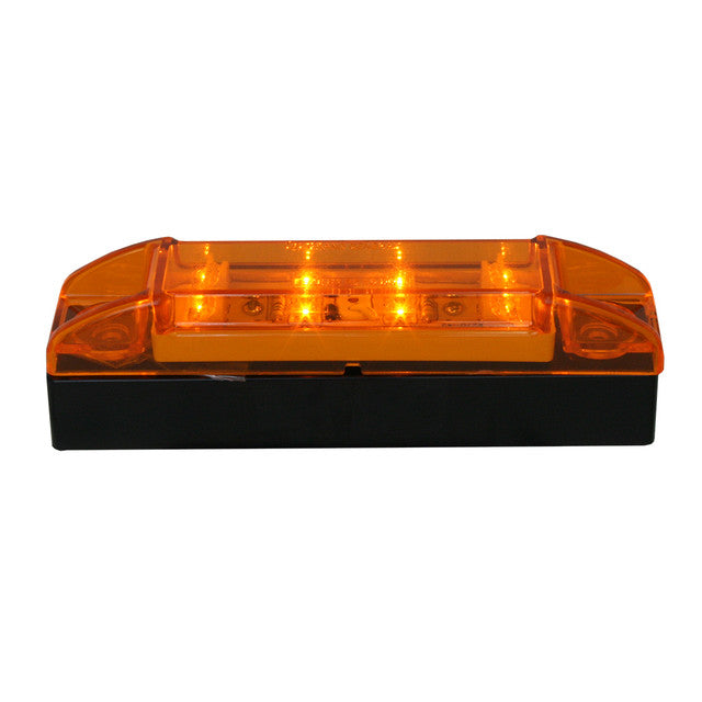 76200 Rectangular Wide Angle LED Light, Amber Black