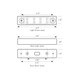 76200 Rectangular Wide Angle LED Light, Amber Light Gray