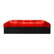 76202 Rectangular Wide Angle LED Light, Red Firebrick