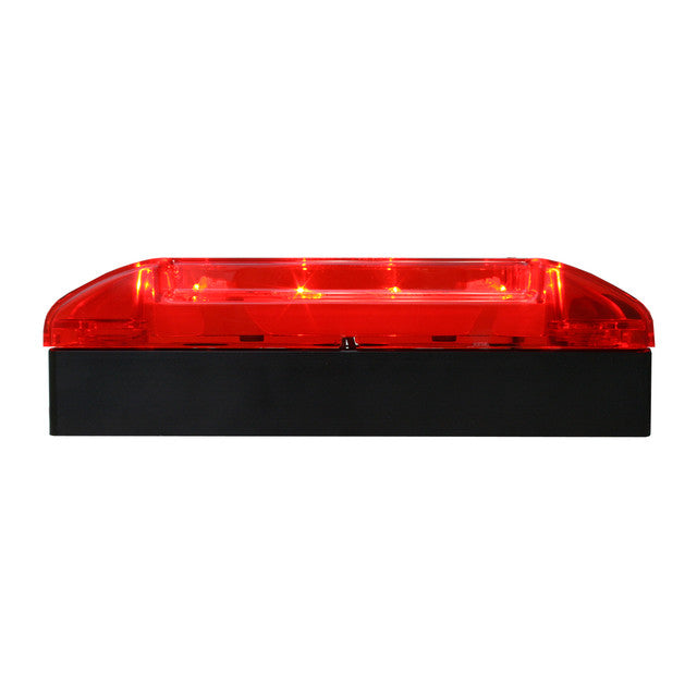 76202 Rectangular Wide Angle LED Light, Red Firebrick