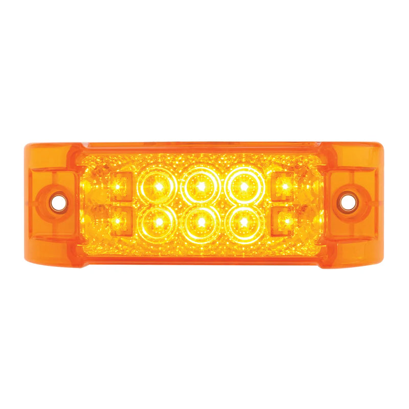 76210 Rectangular Wide Angle Spyder LED Marker & Turn Light (AMBER/AMBER) #76210 LED Rectangular Light Goldenrod