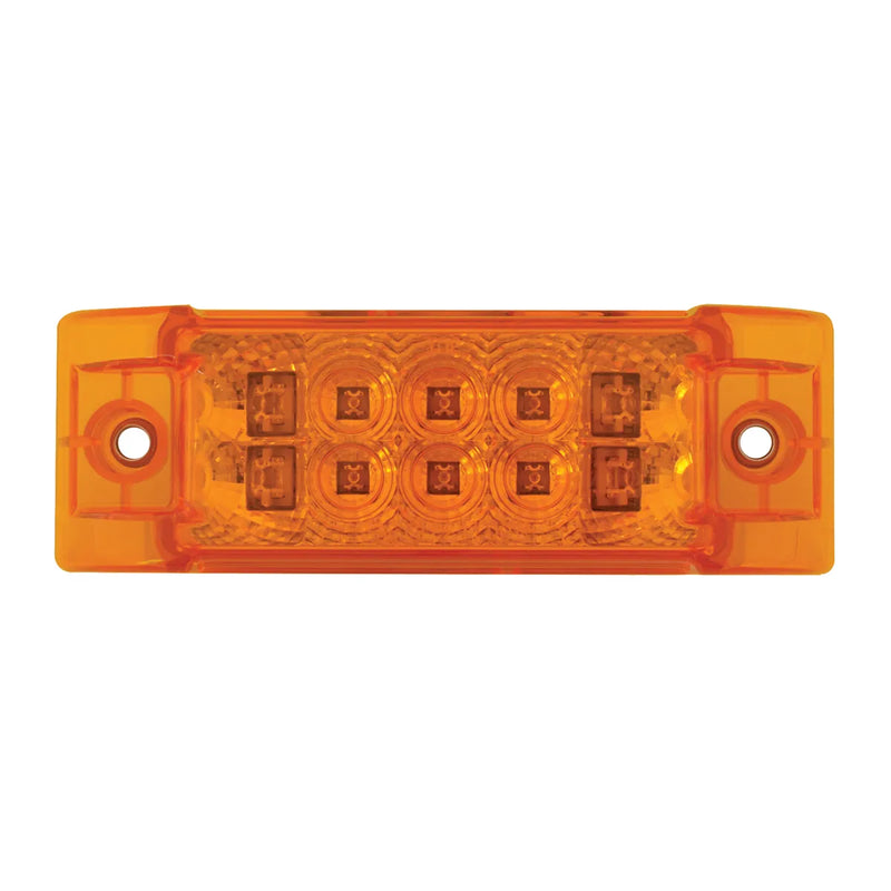 76210 Rectangular Wide Angle Spyder LED Marker & Turn Light (AMBER/AMBER) #76210 LED Rectangular Light Chocolate