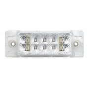 Rectangular Wide Angle Spyder LED Marker & Turn Light (AMBER/CLEAR) #76211 LED Rectangular Light Light Gray