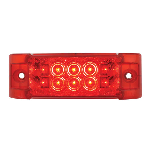 Firebrick 76212 Rectangular Wide Angle Spyder LED Marker & Turn Light (RED/RED) #76212 LED Rectangular Light