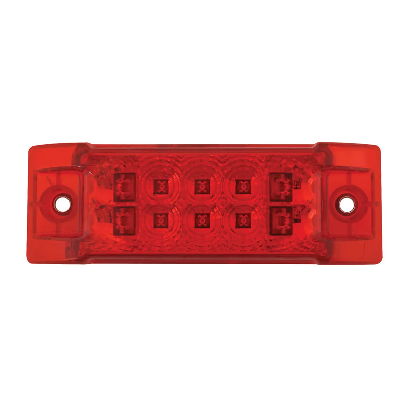 76212 Rectangular Wide Angle Spyder LED Marker & Turn Light (RED/RED) #76212 LED Rectangular Light Firebrick