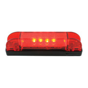 76222 4"L THIN LINE RED/RED 6 LED WIDE ANGLE MARKER LIGHT Tomato