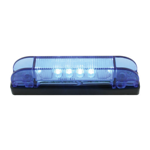 76224 4"L THIN LINE BLUE/BLUE 6 LED WIDE ANGLE INTERIOR LIGHT Dark Slate Blue