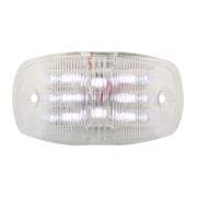 76227 RECT. WHITE/CLEAR WIDE ANGLE 14-LED INTERIOR LIGHT Light Gray