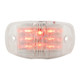 76253 RECT. RED/CLEAR WIDE ANGLE 14 LED MARKER/CLEARANCE LIGHT Light Gray