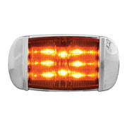 76254 RECT. AMBER/AMBER WIDE ANGLE 14LED MARKER LIGHT W/CR. BEZEL Sienna