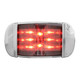 76257 RECT. RED/CLEAR WIDE ANGLE 14LED MARKER LIGHT W/CR. BEZEL Light Gray