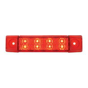 6"L RECT. SPYDER RED/RED 8-LED MARKER/CLEARANCE LIGHT LED Rectangular LighT Firebrick