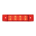 Firebrick 6"L RECT. SPYDER RED/RED 8-LED MARKER/CLEARANCE LIGHT