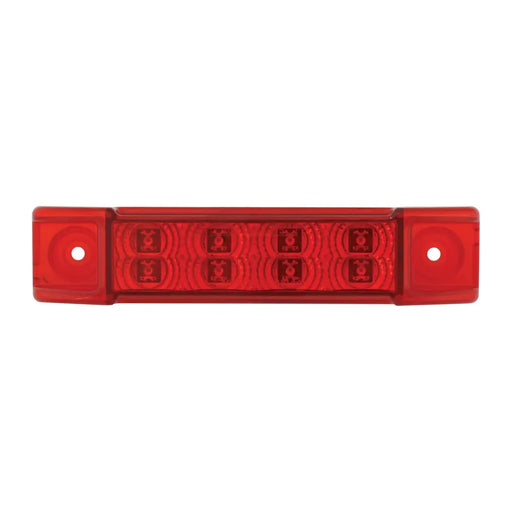 Firebrick 6"L RECT. SPYDER RED/RED 8-LED MARKER/CLEARANCE LIGHT LED Rectangular LighT