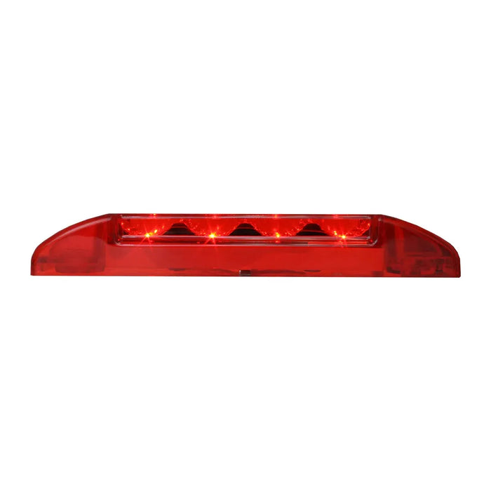 Firebrick 6"L RECT. SPYDER RED/CLEAR 8-LED MARKER/CLEARANCE LIGHT LED Rectangular Light