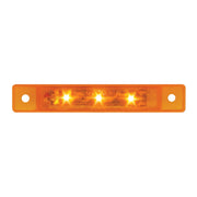 76280 3.5"L ULTRA THIN AMBER/AMBER 3-LED MARKER/CLEARANCE LIGHT Chocolate