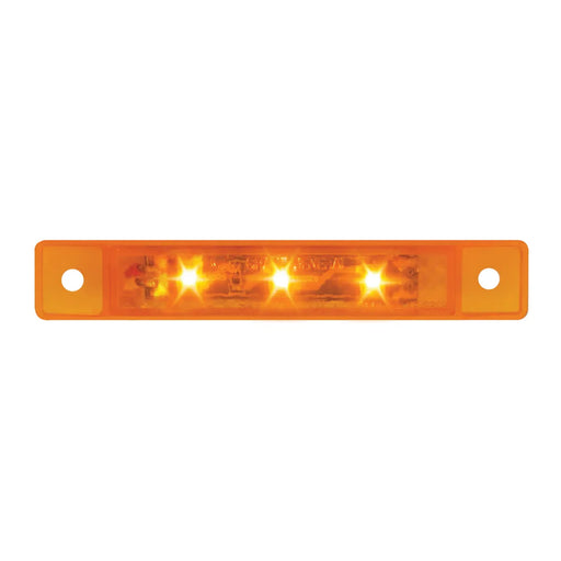 76280 3.5"L ULTRA THIN AMBER/AMBER 3-LED MARKER/CLEARANCE LIGHT Chocolate