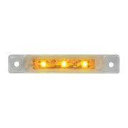 76281 3.5"L ULTRA THIN AMBER/CLEAR 3-LED MARKER/CLEARANCE LIGHT Tan