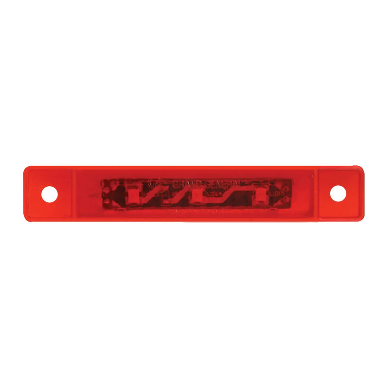 76282 3.5"L ULTRA THIN RED/RED 3-LED MARKER/CLEARANCE LIGHT Firebrick