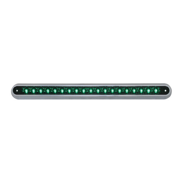 76293 Spyder Series 12" Dual Function LED Light Bar Green/Green Dark Gray