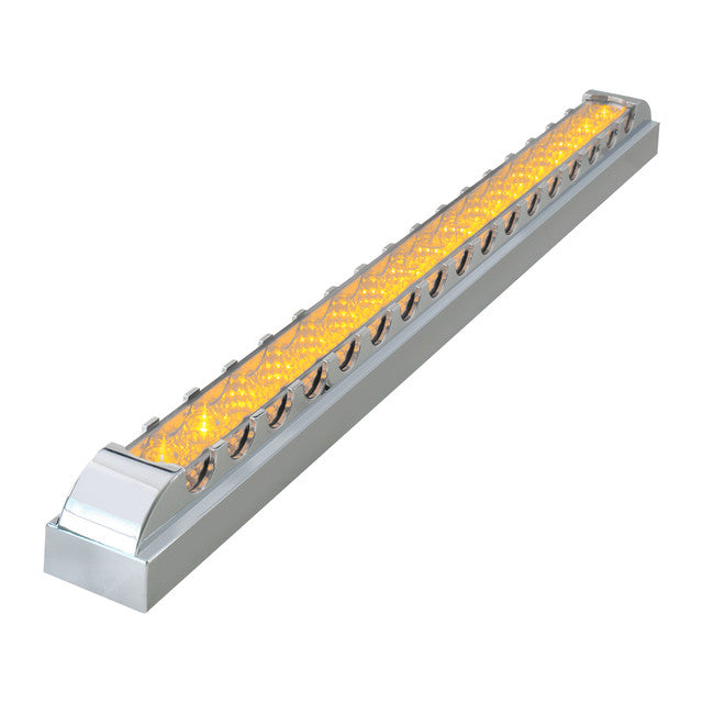 76301 Spyder Series 20" LED Single Row Light Bar Amber/Clear Rosy Brown