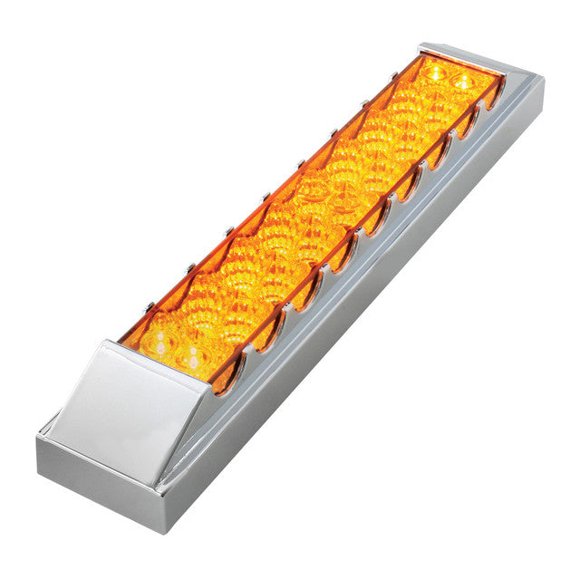 76305 Spyder Series 12" LED Double Row Light Bar Amber/Amber Gray