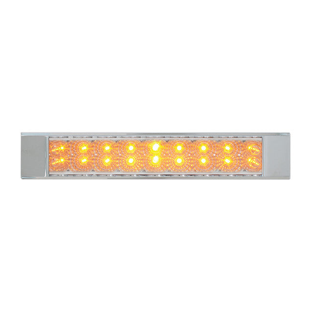 76306 Spyder Series 12" LED Double Row Light Bar Amber/Clear Tan