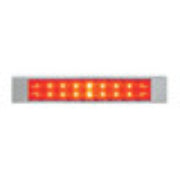 76307 12"L SPYDER RED/RED 18- LED LIGHT BAR W/CR. PL BEZEL Lavender